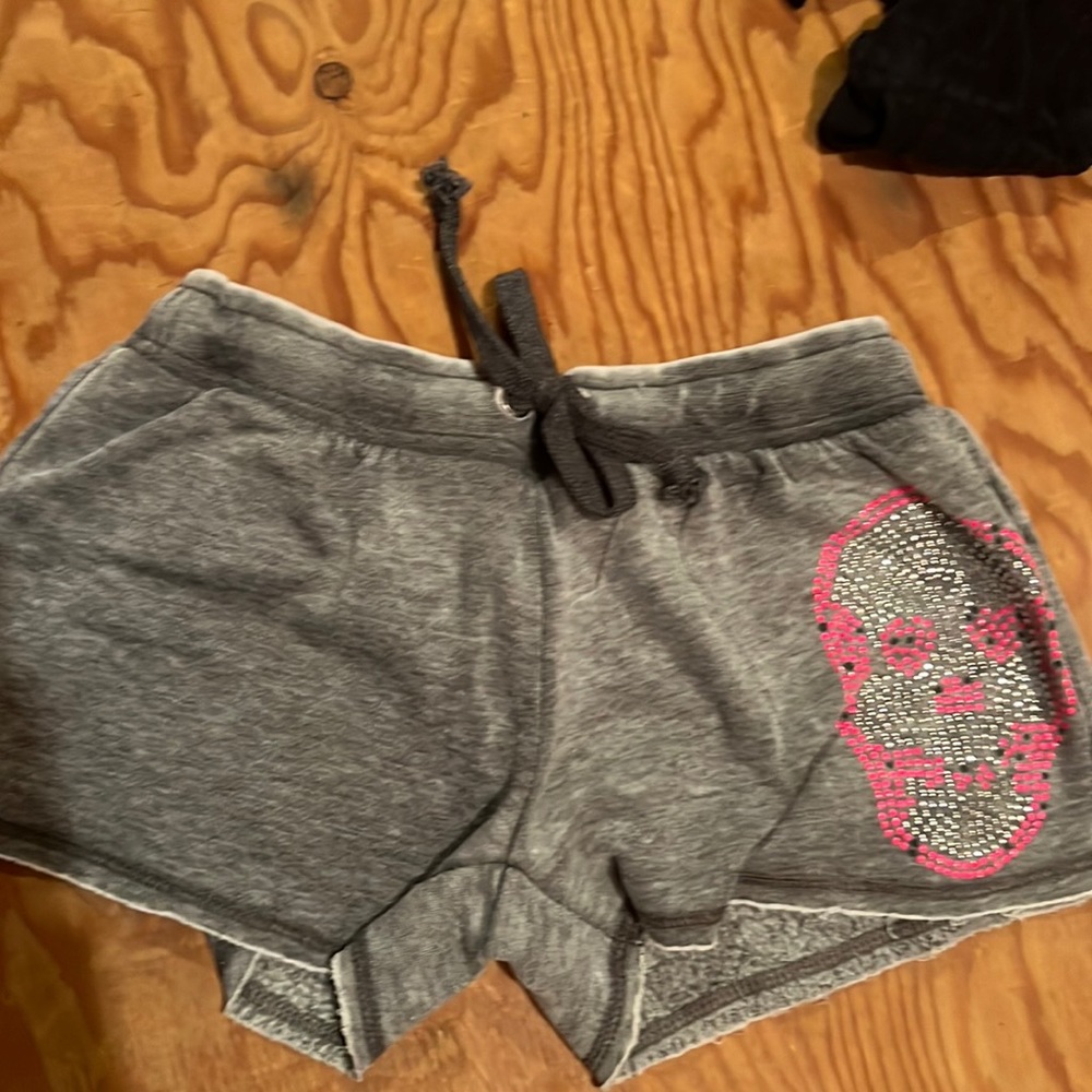 Vintage Havana Gray and Pink Kids Shorts